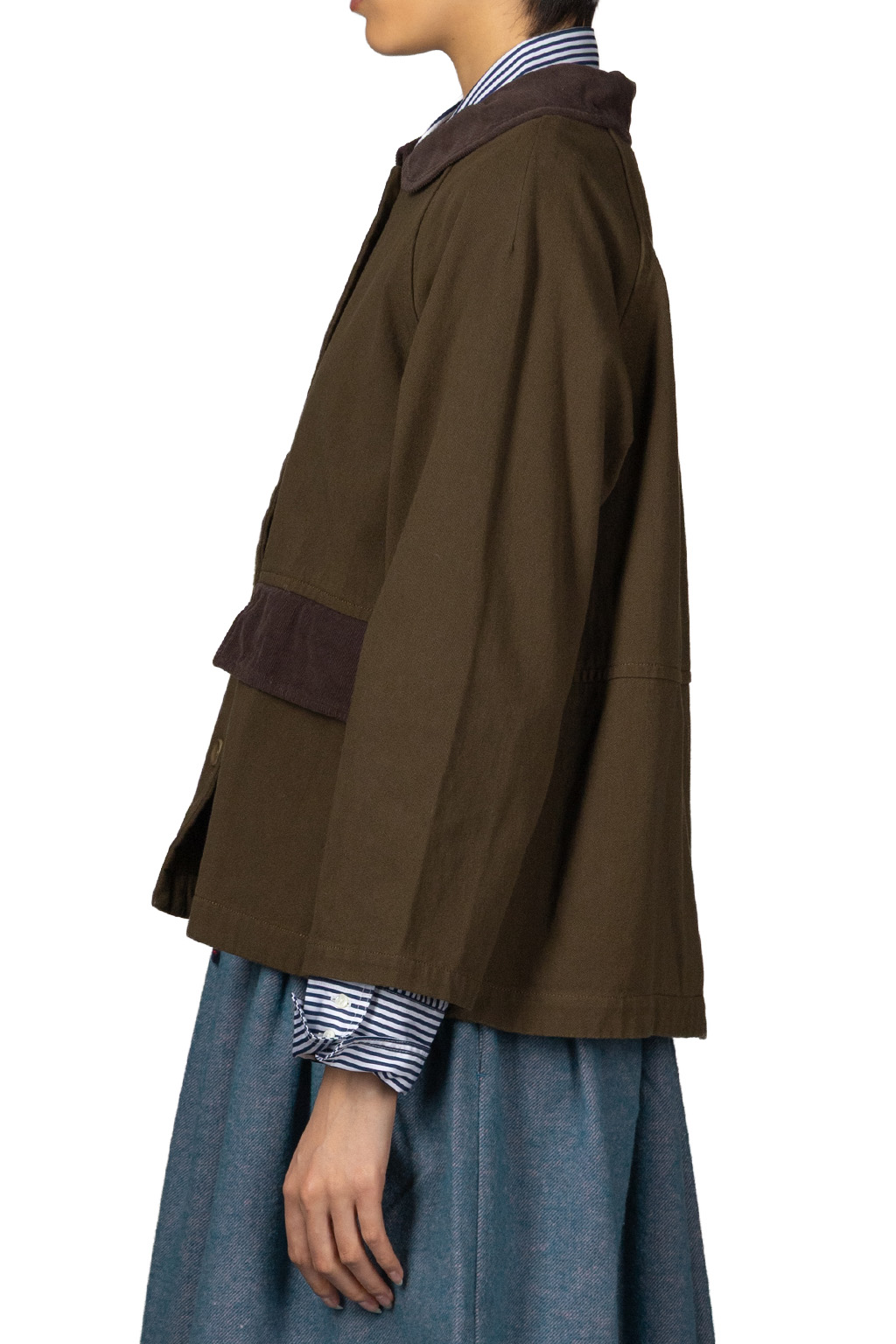 Tigre Brocante - Loose Chino Big Collar Raglan Jacket